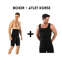 Muhteşem İkili Erkek Boxer Korse + Atlet Korse